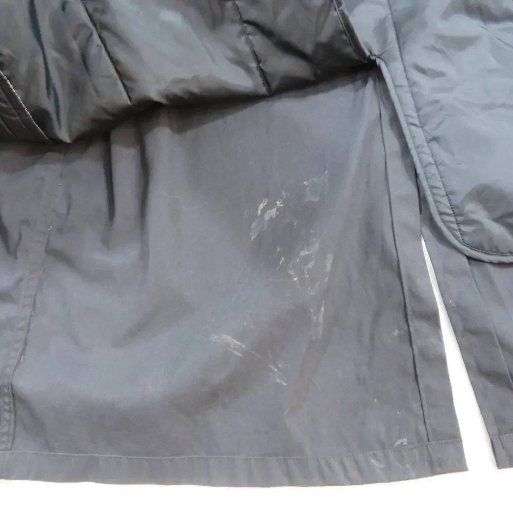 Army Military Long Trench Rain Coat W/ Liner Black Sz 42L 70s/80s